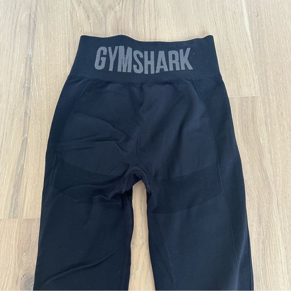 Gymshark Women's Flex High Waisted Leggings Size Small Black Workout Running - Picture 4 of 6